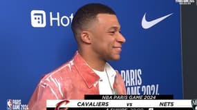 Kylian Mbappé au NBA Paris, le 11/01/2024