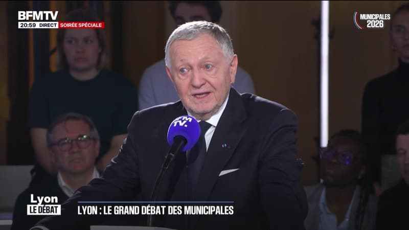 "Depuis quelques années, six ans, les Lyonnais me disent qu'ils doutent", déclare Jean-Michel Aulas (Cœur Lyonnais), et   candidat à la mairie de Lyon