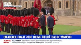 Visite de Donald Trump à Windsor: Passage en revue de la garde d'honneur 