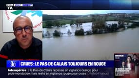 Inondations dans le Pas-de-Calais: "On s'attend à une décrue demain matin à partir de midi", indique le colonel Florent Courrèges (directeur départemental adjoint du SDIS 62)