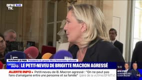 "Ce type d'agissement doit être très sévèrement sanctionné par la justice": Marine Le Pen réagit à l'agression du petit-neveu de Brigitte Macron 