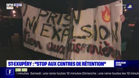 Saint-Exupéry: une mobilisation devant le centre de rétention pour dénoncer les conditions d'enfermement