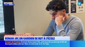 Coupe de France entre Bourgoin-Jallieu et l'OL: Ronan Jay, le gardien de but du FCBJ également étudiant