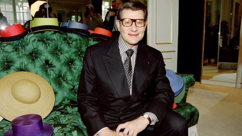 Le créateur Yves Saint Laurent en octobre 1996
