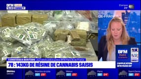 Yvelines: 143 kg de résine de cannabis saisis, deux personnes interpellées
