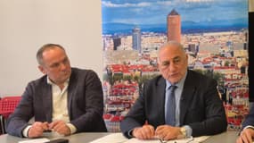 Georges Képénékian et Alexandre Chevalier, ce lundi 15 décembre.