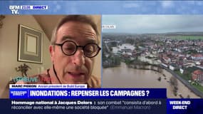 Crues/inondations: "On a beaucoup construit en ignorant le risque", note Marc Pigeon (ancien président de "Build Europe")