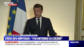 Crise des hôpitaux: Emmanuel Macron annonce "un plan d'action renforcé" qui sera présenté mercredi prochain par le Premier ministre