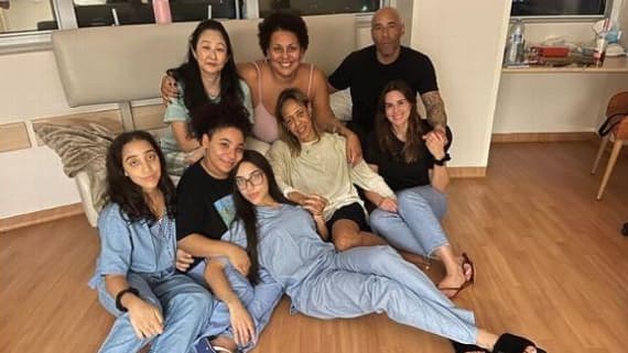 Les enfants de Pelé à son chevet à l'hopital, 24.12.2022