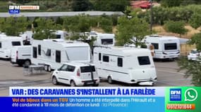 Var : des caravanes s'installent à la Farlède 