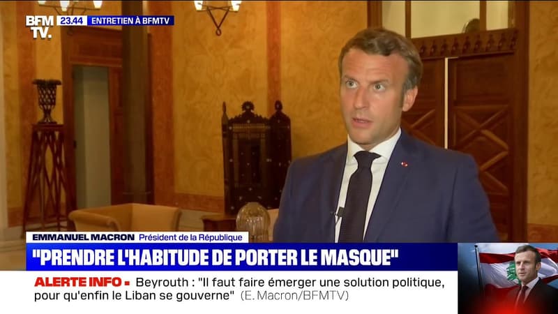 Covid-19: Emmanuel Macron annonce sur BFMTV la tenue d'un Conseil de défense "la semaine prochaine"