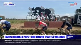 Paris-Roubaix 2022: une oeuvre d'art à Willems