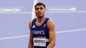 Wilfried Happio lors de la demi-finale 400m haies des JO de Paris, le 7 août 2024