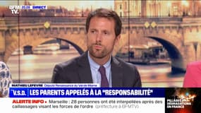 Émeutes: "On vit un moment de grande difficulté nationale", pour Mathieu Lefèvre (Renaissance)