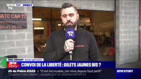 "Convoi de la liberté": l'ancien gilet jaune Éric Drouet soutient le mouvement mais trouve les revendications "un peu trop légères"