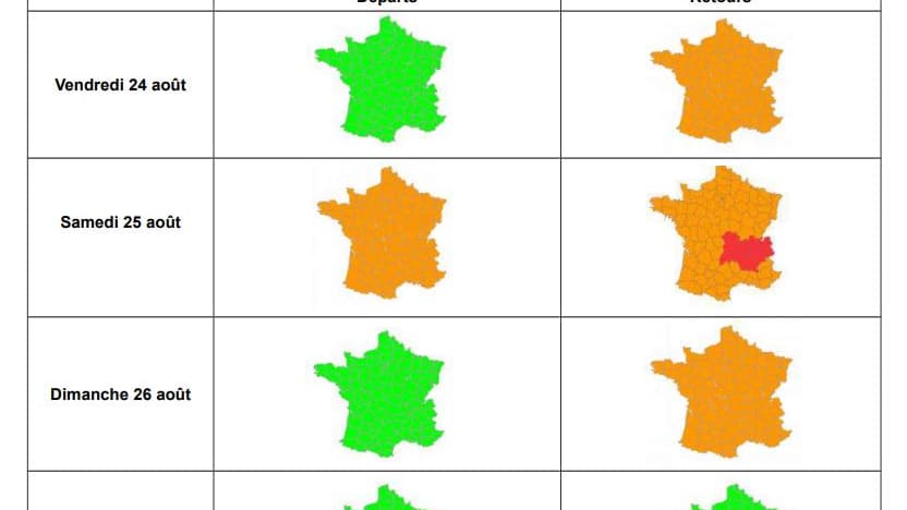 Les prévision de Bison Futé