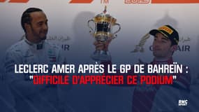 Formule 1 - Leclerc amer après le GP de Bahreïn : "Difficile d'apprécier ce podium"