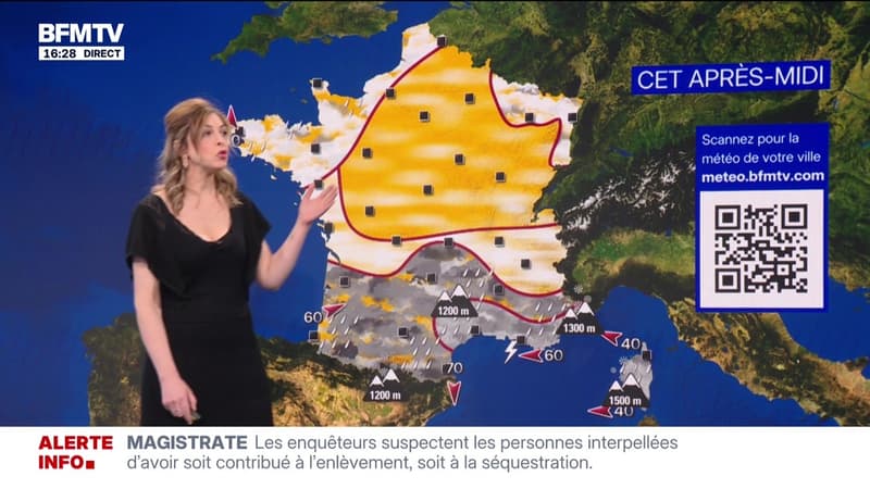 La météo pour ce lundi 9 février 2026