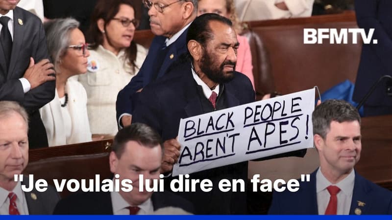 "Les personnes noires ne sont pas des singes": un démocrate expulsé du Congrès lors du discours de Donald Trump