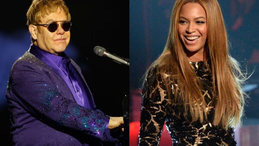 Elton John et Beyoncé.