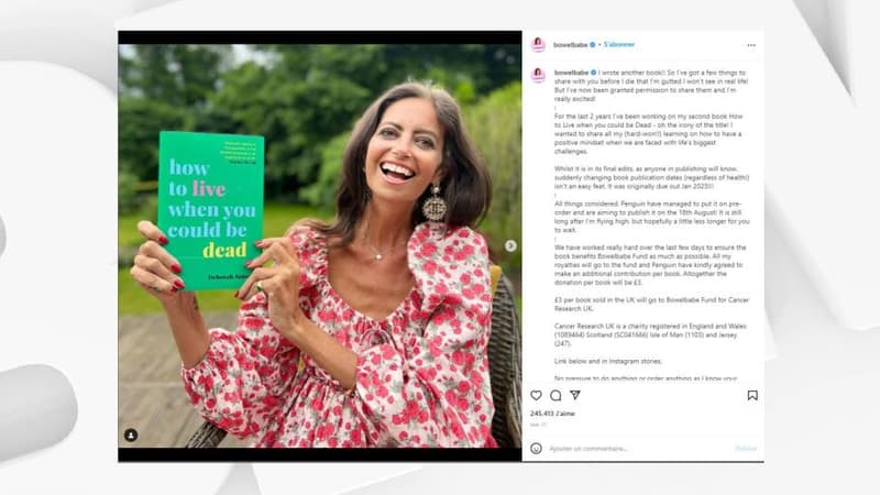 La Britannique Deborah James a succombé à l'âge de 40 ans à un cancer des intestins
