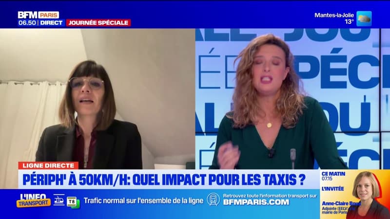 Ils auraient peut-être dû le faire en tranches horaires: une chauffeuse de taxi francilienne déplore la limitation à 50 km/h du périphérique