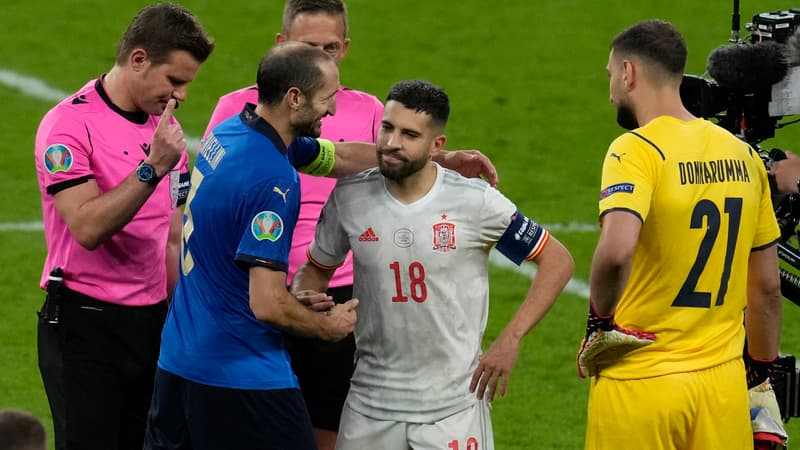 Italie-Espagne: ce qu'a dit Chiellini à Alba lors du tirage au sort des penalties