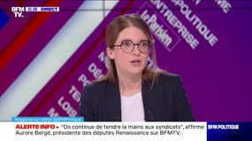 Aurore Bergé estime que "plus de temps" de débat à l'Assemblée "ça aurait été plus d'amendements"