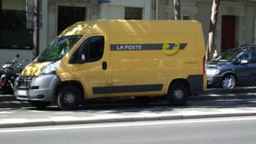 Camionnette de La Poste. (Illustration)