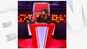 Denitsa Ikonomova sur le plateau de "The Voice Kids Belgique"