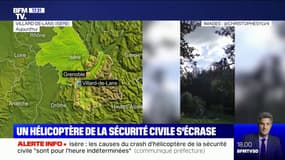Un hélicoptère de la sécurité civile s’est écrasé en Isère avec 5 personnes à son bord