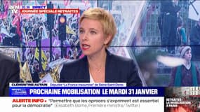 "C'est au-delà de mes espérances": Clémentine Autain réagit à la mobilisation contre la réforme des retraites