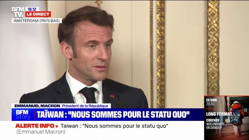 Emmanuel Macron sur Taïwan: 