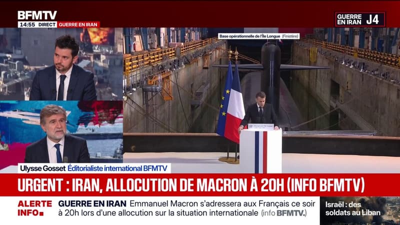 INFO BFMTV. Emmanuel Macron s'adressera aux Français ce soir à 20h lors d'une allocution sur la situation internationale