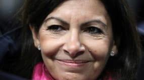 La maire PS de Paris Anne Hidalgo à Seine-Denis, dans la banlieue parisienne, le 27 février 2018
