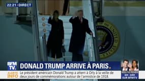 Donald Trump est arrivé à Paris pour les commémorations du 11 novembre