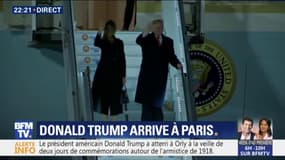 Donald Trump est arrivé à Paris pour les commémorations du 11 novembre