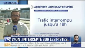 Aéroport de Lyon: "Le trafic aérien est interrompu jusqu'à 18h" explique Gwenaël Windrestin
