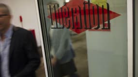 Dans les locaux du journal "Libération"