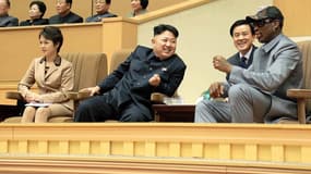 Kim Jong-Un et Dennis Rodman en 2014