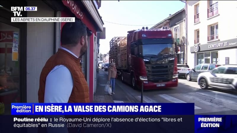 En Isère, la valse des camions agace les habitants des Abrets en Dauphiné