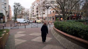 Une rue de Créteil le 4 décembre 2014 (Photo d'illustration)