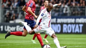 Lacazette buteur lors de Clermont-OL.