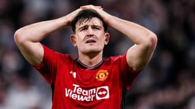 Harry Maguire lors de FC Copenhague - Manchester United le 08/11/2023	