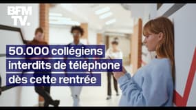 50.000 collégiens interdits de téléphone dès cette rentrée: voici où ils doivent le laisser en arrivant