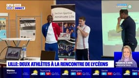 Lille: deux athlètes à la rencontre des lycéens