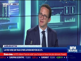 Aurélien Hotton (Swiss Life Gestion Privée) : La FED vise un taux d'inflation moyen de 2% - 27/08