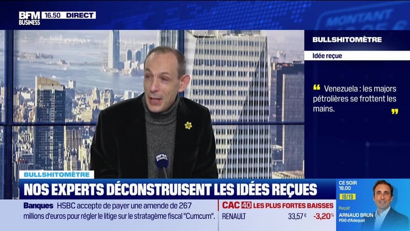 Bullshitomètre : "Vénézuéla : les majors pétrolières se frottent les mains" - FAUX répond Gilles Petit - 08/01