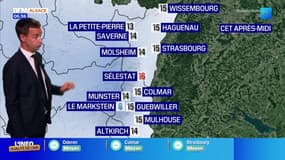 Météo Alsace : Un ciel gris et quelques passages pluvieux ce mercredi, jusqu’à 16°C à Sélestat 