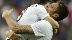Mathieu Valbuena et Olivier Giroud